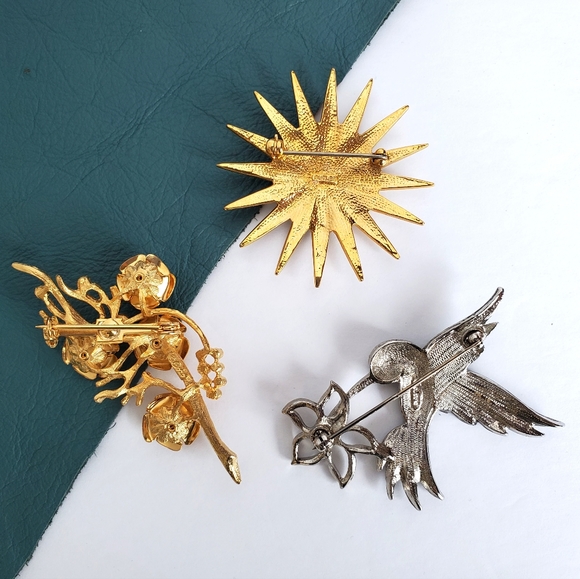 Set of 3 Vintage Brooches - Picture 5 of 5